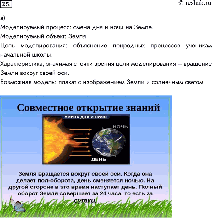 Изображение 25. Baм необходимо объяснить некоторые природные процессы ученикам начальной школы. Для большей наглядности вы решили подкрепить свое объяснение моделями.Сделайте...