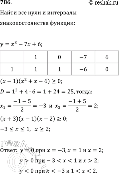 Изображение Упр.786 ГДЗ Макарычев Миндюк 9 класс (Углубленный)